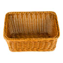 GET Rectangular Bread Basket, 9 1/4" x 13", Polypropylene, Honey (WB-1510-HY) thumbnail 2