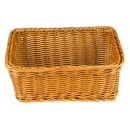 GET Rectangular Bread Basket, 9 1/4" x 13", Polypropylene, Honey (WB-1510-HY) thumbnail 3