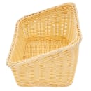 GET Rectangular Bread & Bun Basket, 9 1/4" x 13", Polypropylene, Natural (WB-1510-N) thumbnail 4