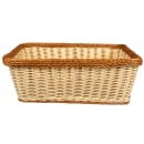 GET Rectangular Bread & Bun Basket, 18 1/2" x 13 1/2", Polypropylene, Two Tone (WB-1515-TT) thumbnail 3