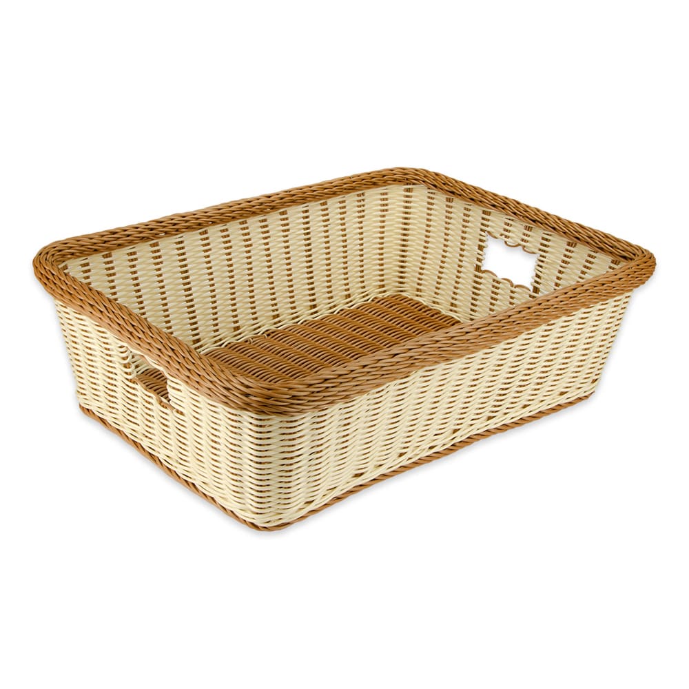 GET Rectangular Bread & Bun Basket, 23" x 17", Polypropylene, Two-Tone (WB-1517-TT)