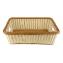 GET Rectangular Bread & Bun Basket, 23" x 17", Polypropylene, Two-Tone (WB-1517-TT) thumbnail 2