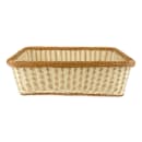 GET Rectangular Bread & Bun Basket, 23" x 17", Polypropylene, Two-Tone (WB-1517-TT) thumbnail 3