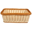 GET Rectangular Bread & Bun Basket, 15" x 11", Polypropylene, Two-Tone (WB-1518-TT) thumbnail 3