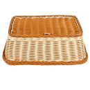 GET Rectangular Bread & Bun Basket, 15" x 11", Polypropylene, Two-Tone (WB-1518-TT) thumbnail 5