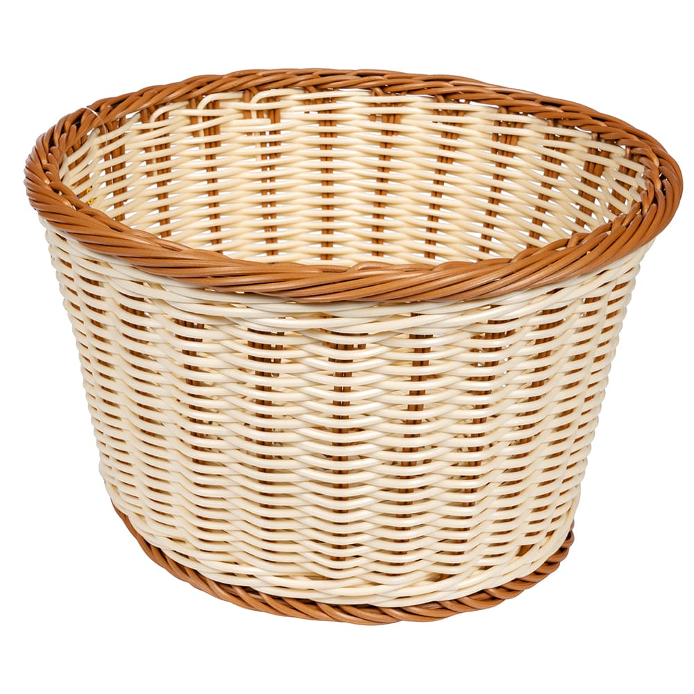 GET 12" Round Bread Basket, Polypropylene, Two-Tone (WB-1521-TT)