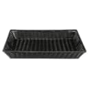 GET Rectangular Bread Basket, 21" x 12 3/4", Polypropylene, Black (WB-1552-BK) thumbnail 2