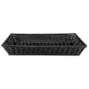 GET Rectangular Bread Basket, 21" x 12 3/4", Polypropylene, Black (WB-1552-BK) thumbnail 3
