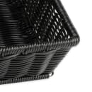 GET Rectangular Bread Basket, 21" x 12 3/4", Polypropylene, Black (WB-1552-BK) thumbnail 6