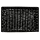 GET Rectangular Bread Basket, 16 1/4" x 11", Polypropylene, Black (WB-1553-BK) thumbnail 2
