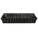 GET Rectangular Bread Basket, 16 1/4" x 11", Polypropylene, Black (WB-1553-BK) thumbnail 3