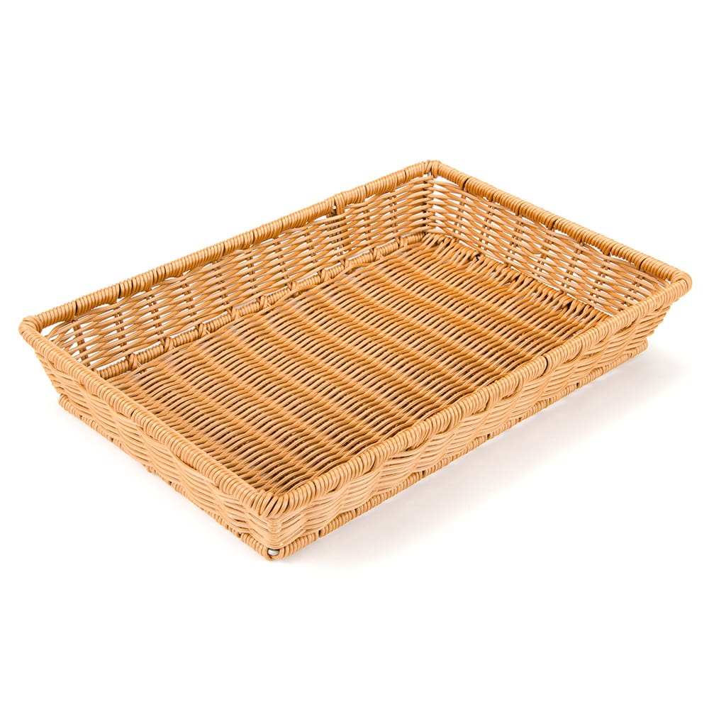 GET Rectangular Bread Basket, 16 1/4" x 11", Polypropylene, Honey (WB-1553-HY)
