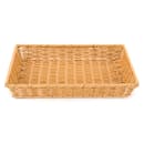 GET Rectangular Bread Basket, 16 1/4" x 11", Polypropylene, Honey (WB-1553-HY) thumbnail 2