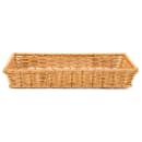 GET Rectangular Bread Basket, 16 1/4" x 11", Polypropylene, Honey (WB-1553-HY) thumbnail 3