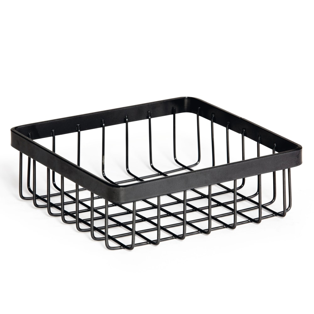 GET 6" Square Wire Basket - Iron, Metal Gray (WB-662-MG)