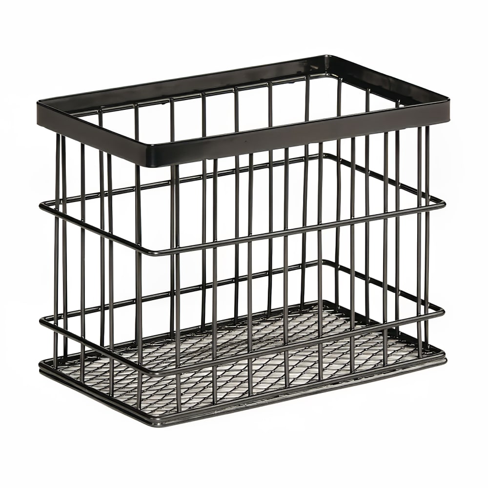 GET Rectangular Wire Basket - 7" x 4 1/4" x 5 1/2"H, Iron, Metal Gray (WB-745-MG)