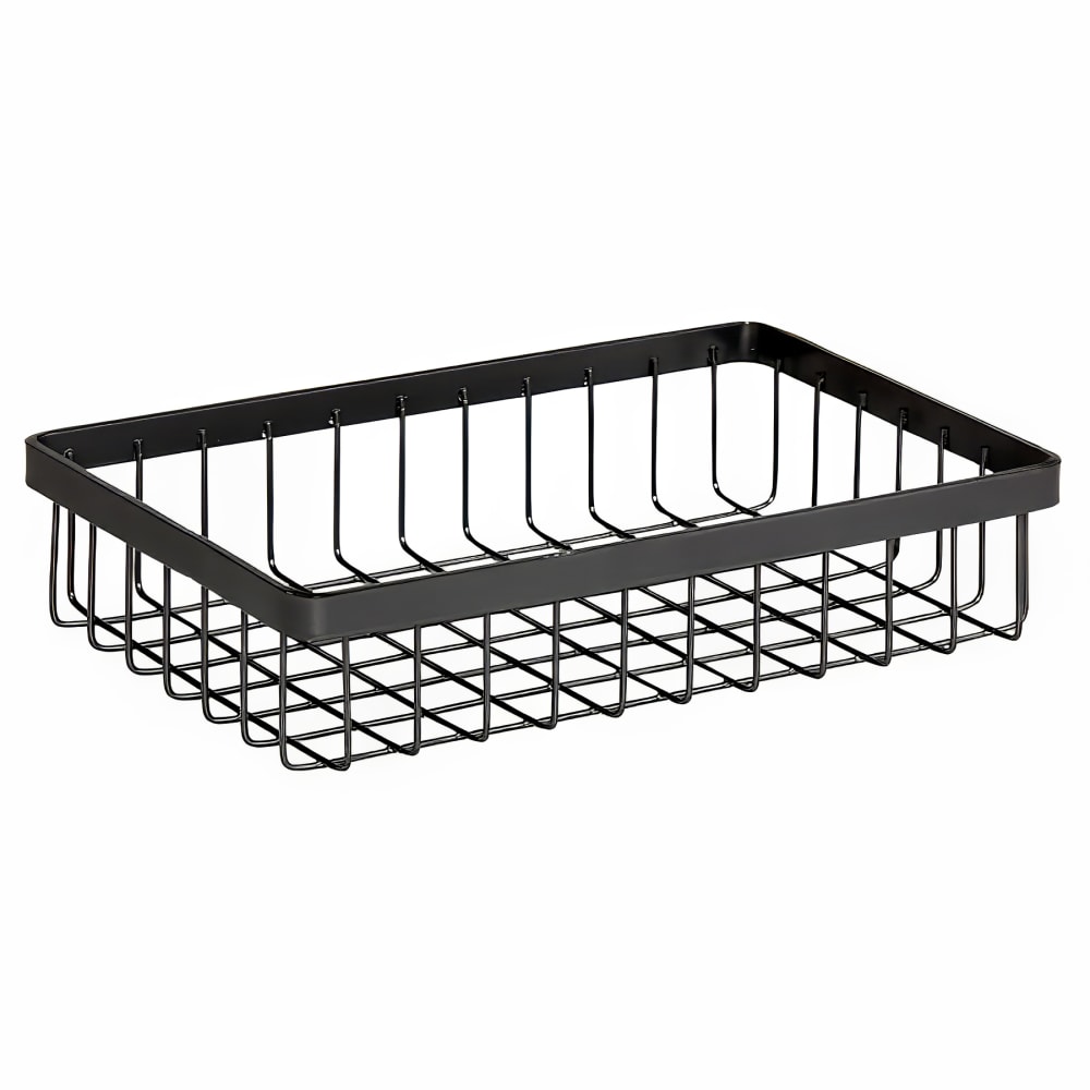 GET Rectangular Wire Basket - 9" x 6", Iron, Metal Gray (WB-962-MG)