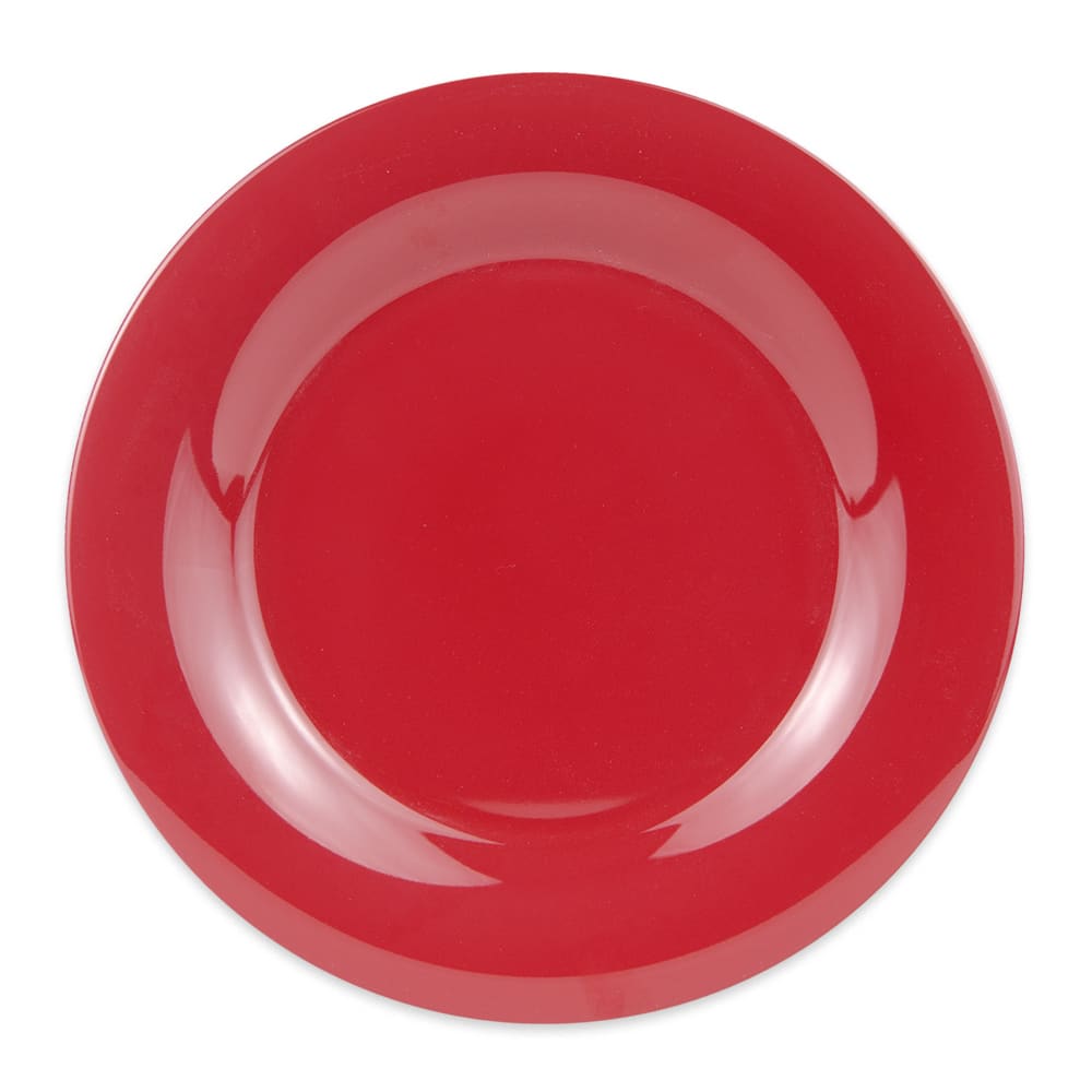 GET 10 1/2" Round Melamine Dinner Plate, Cranberry (WP-10-CR)