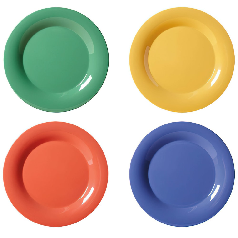 GET 10 1/2" Round Melamine Dinner Plate, Assorted Colors (WP-10-MIX)