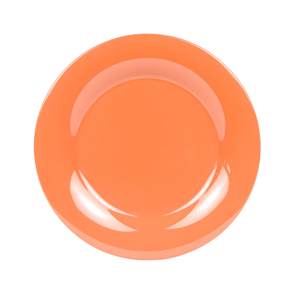 GET 10 1/2" Round Melamine Dinner Plate, Rio Orange (WP-10-RO)