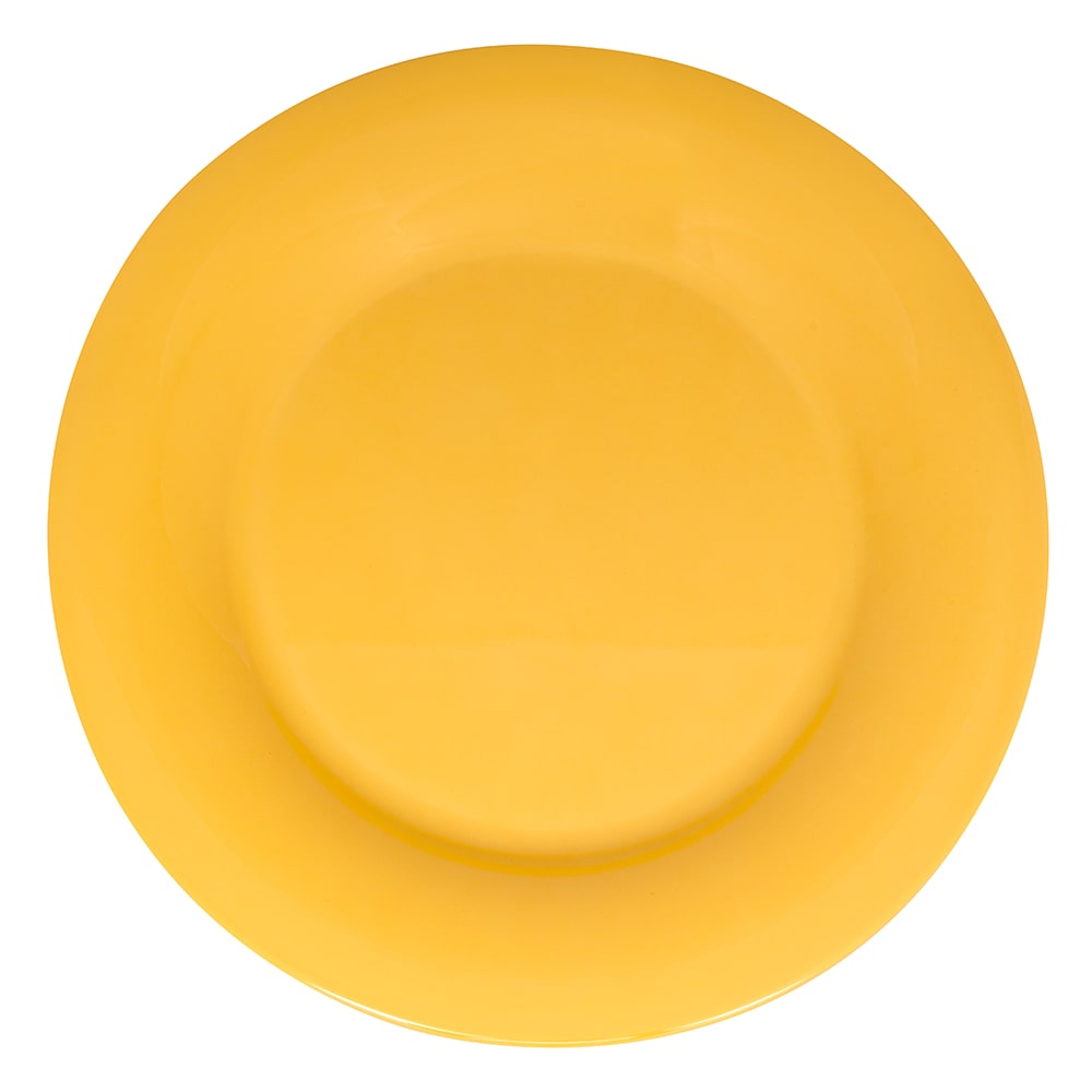 GET 10 1/2" Round Melamine Dinner Plate, Tropical Yellow (WP-10-TY)