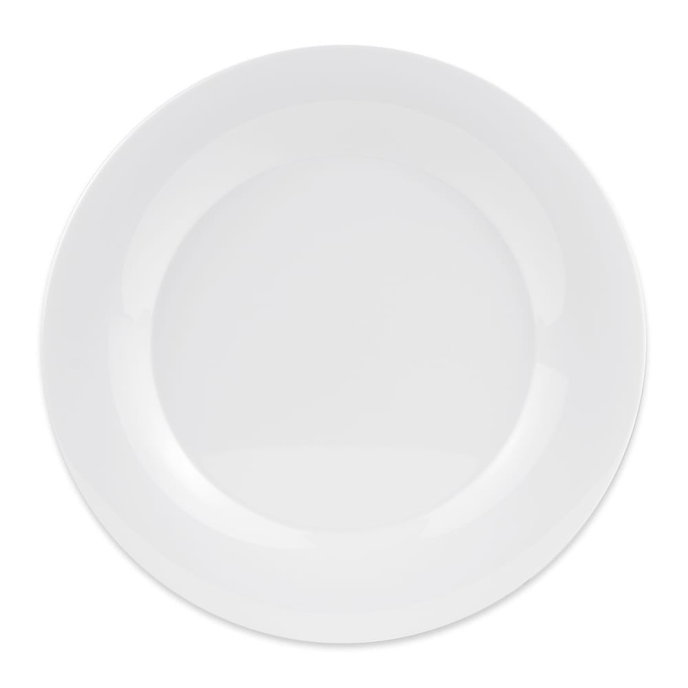 GET 12" Round Melamine Dinner Plate, White (WP-12-DW)