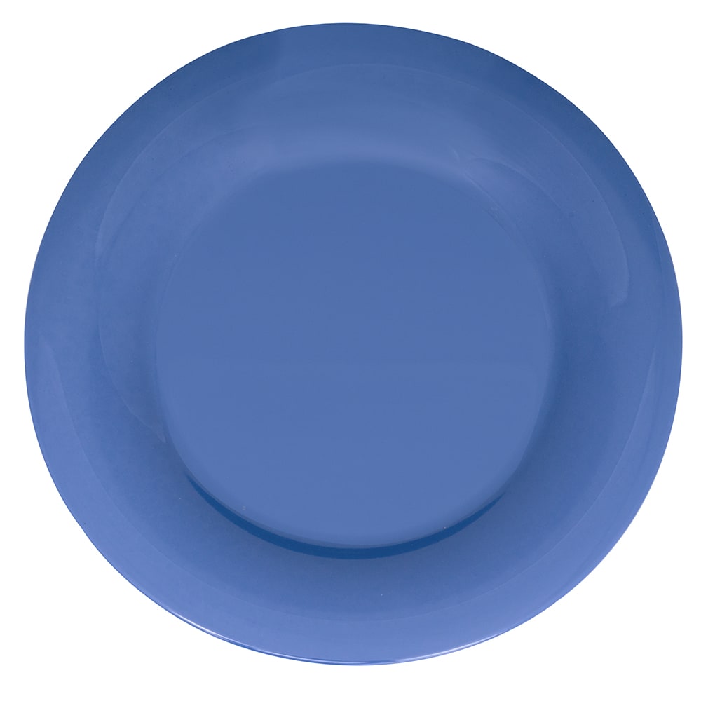 GET 12" Round Melamine Dinner Plate, Peacock Blue (WP-12-PB)