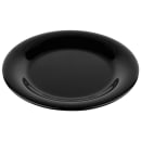 GET 6 1/2" Round Melamine Dessert Plate, Black (WP-6-BK) thumbnail 2