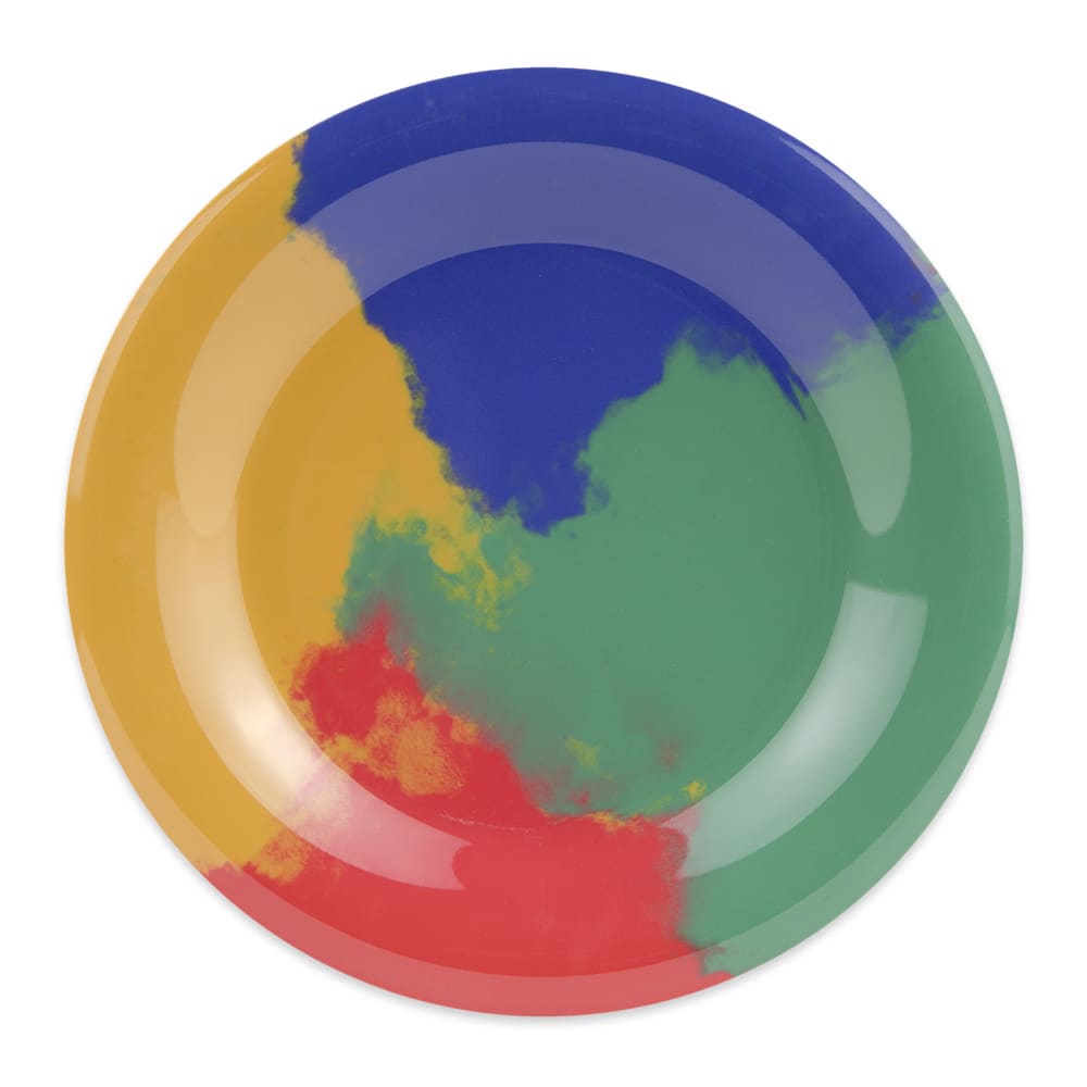 GET 6 1/2" Round Melamine Dessert Plate, Multi Colored (WP-6-CE)