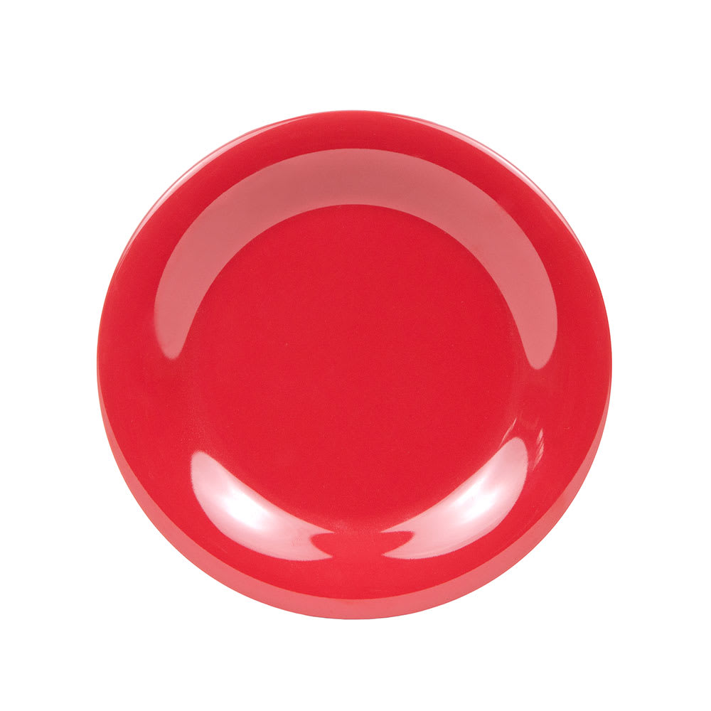 GET 6 1/2" Round Melamine Dessert Plate, Cranberry (WP-6-CR)