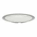 GET 6 1/2" Round Melamine Dessert Plate, White/Black (WP-6-X) thumbnail 4