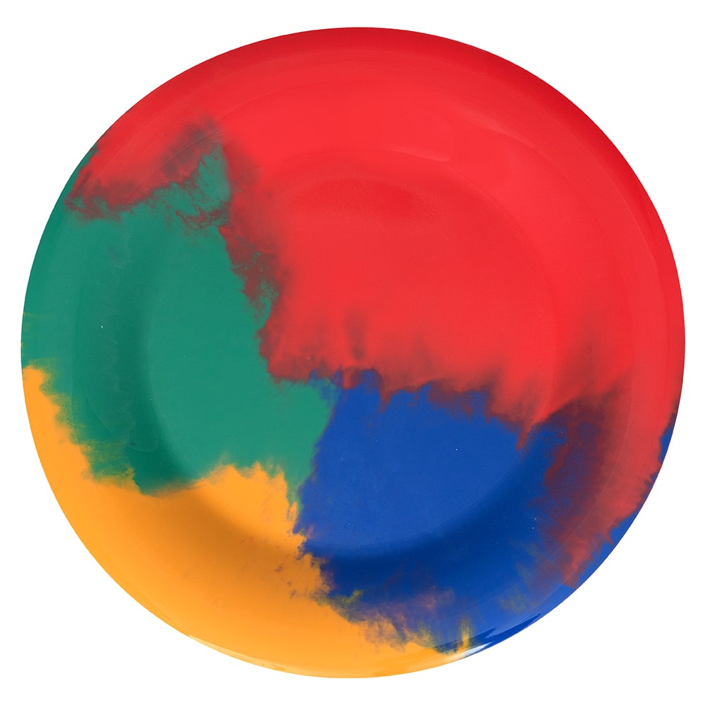 GET 7 1/2" Round Melamine Salad Plate, Multi Colored (WP-7-CE)