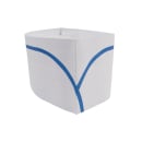 Rofson Disposable Overseas Cap - Paper, White w/ Blue Stripe (100-B) thumbnail 3