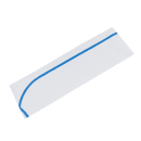 Rofson Disposable Overseas Cap - Paper, White w/ Blue Stripe (100-B) thumbnail 4