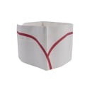 Rofson Disposable Overseas Cap - Paper, White w/ Red Stripe (100-R) thumbnail 4