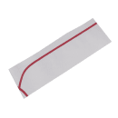 Rofson Disposable Overseas Cap - Paper, White w/ Red Stripe (100-R) thumbnail 5
