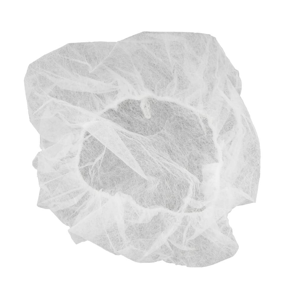 Rofson 21" Bouffant Hair Net - Poly, White (BC1000FP)