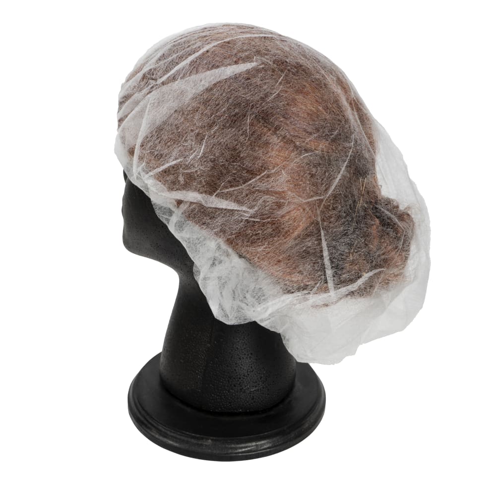 Rofson 24" Bouffant Hair Net - Poly, White (BC2400FP)