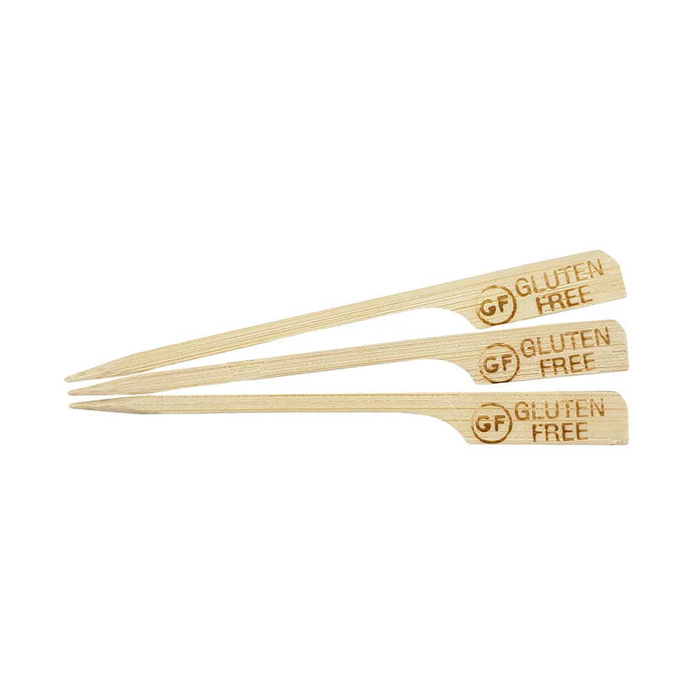 Rofson 3 1/2" Bamboo Gluten Free Paddle Pick (BGFM)