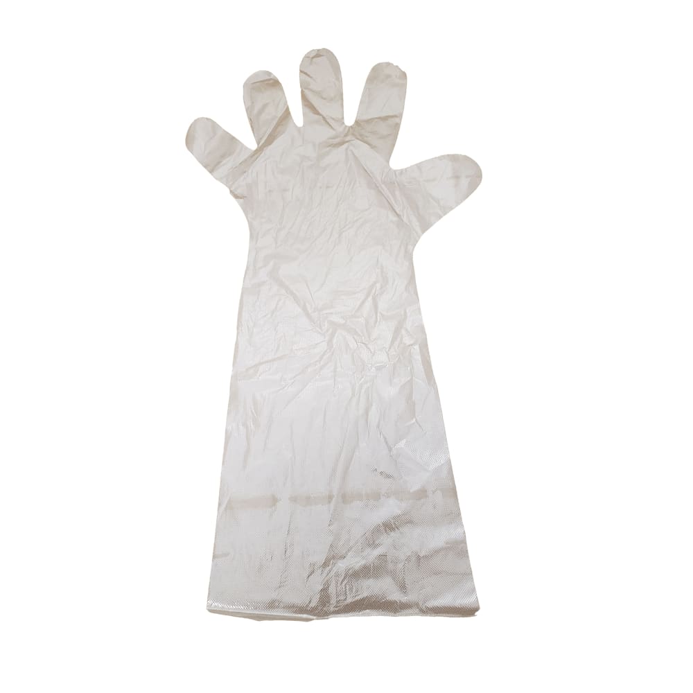 Rofson Disposable Elbow Gloves - Poly, Clear (DEG500)