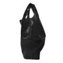 Rofson Plastic Take Out Bag - 12" x 6 1/2" x 21", Black (TBLK1000) thumbnail 2