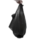 Rofson Plastic Take Out Bag - 12" x 6 1/2" x 21", Black (TBLK1000) thumbnail 3