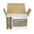 Rofson 7" Wrapped Coffee Stirrers w/ Rounded Ends, Wood (WCS7RW) thumbnail 2