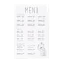 Risch Single Pocket Vinyl Menu Cover, 11"W x 17"H, Clear (100 11X17) thumbnail 2