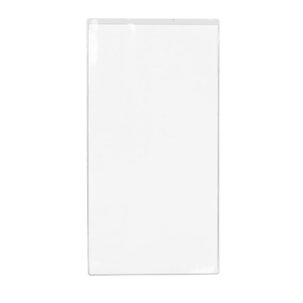 Risch Single Pocket Vinyl Menu Cover, 5 1/2"W x 11"H, Clear (100 5.5X11)
