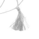 Risch 13" Elastic Loop w/ Rayon Tassel, Silver (13" SILV TASSEL) thumbnail 2