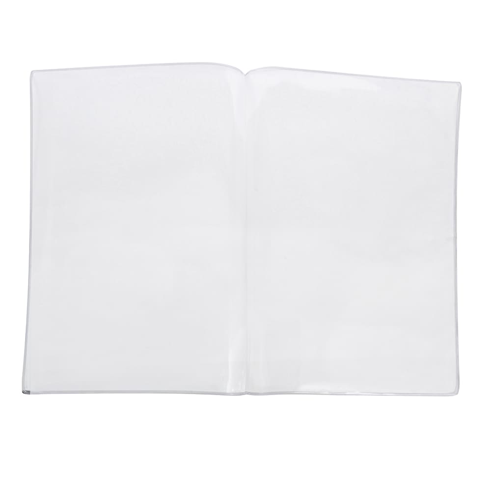 Risch Double Pocket Vinyl Menu Cover, 8 1/2"W x 11"H, Clear (200 8.5X11)