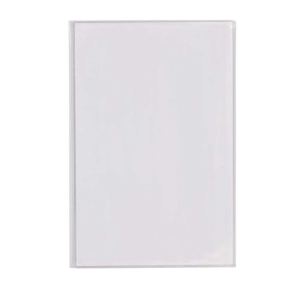 Risch Triple Pocket Vinyl Menu Cover, 5 1/2"W x 8 1/2"H, Clear (300 5.5X8.5)