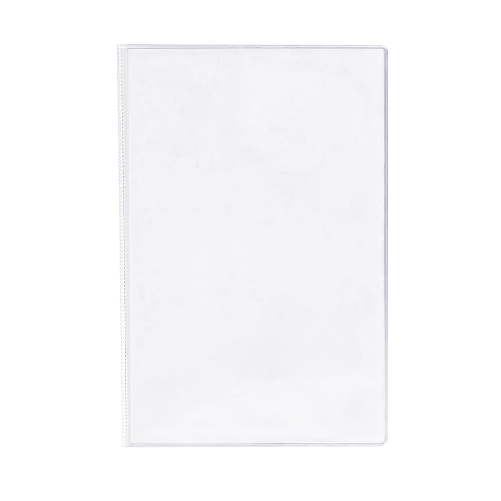 Risch Triple Pocket Vinyl Menu Cover, 5 1/2"W x 8 1/2"H, Clear (61 5.5x8.5)