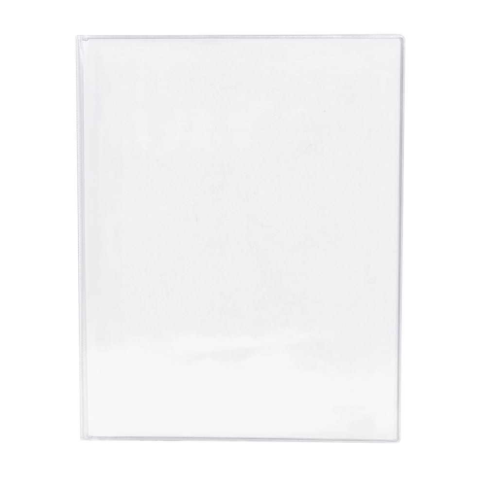 Risch Triple Pocket Vinyl Menu Cover, 8 1/2"W x 11"H, Clear (61 8.5X11)